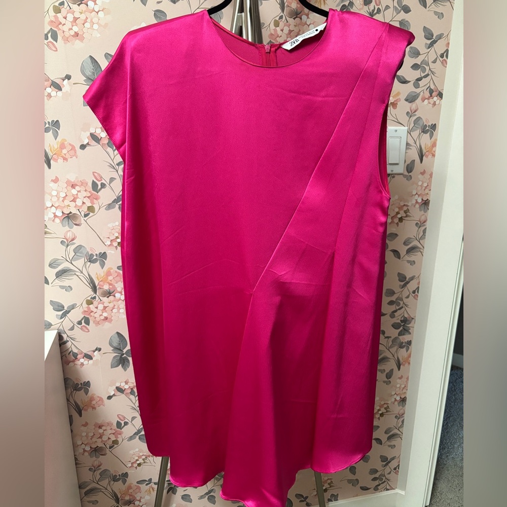 Zara Fuchsia Asymmetrical Dress